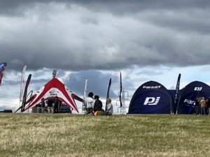 some of the trading tents at parafest24